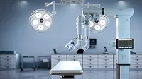 a rendering of a robotic-assisted surgical system