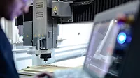 man operating machinery