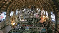 the ongoing restoration of the interior cabin of Walt Disney’s Grumman Gulfstream I aircraft the ongoing restoration of the interior cabin of Walt Disney’s Grumman Gulfstream I aircraft