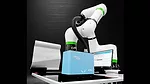 This is a FANUC CRX collaborative robot