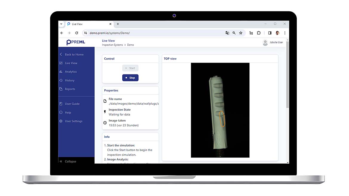 Machine‑learning‑based inspection