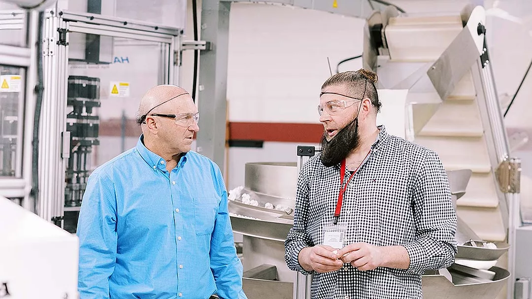 an inside view of the Hoffer Plastics Corporation custom injection molding manufacturing facility