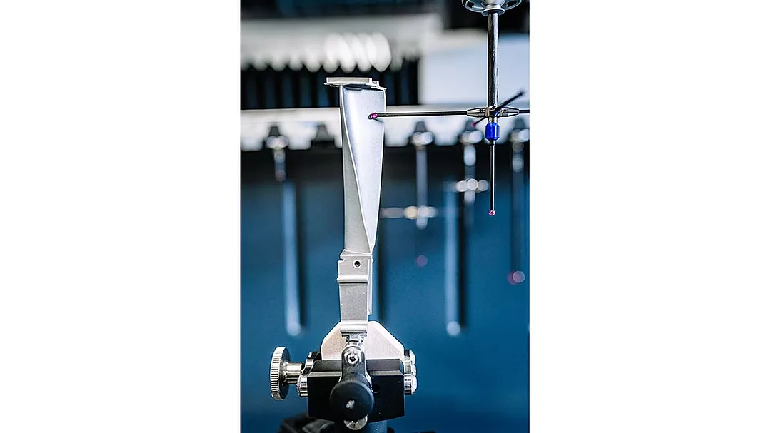This is a Coordinate Measuring Machine (CMM) stylus system used for high-precision tactile metrology