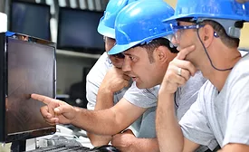 Guys in hard hats