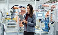 Woman with tablet
