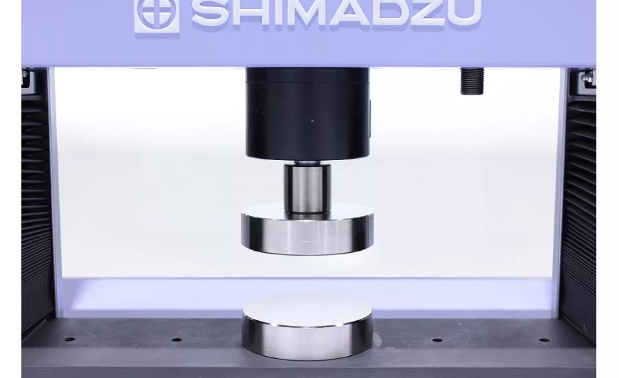 compressive testing with Shimadzu