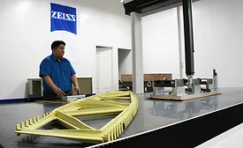 Zeiss Employee Working on Aerospace Metrology Solution