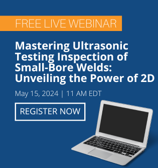 Quality May 15 Eddyfi Webinar: Mastering Ultrasonic Testing Inspection of Small-Bore Welds: Unveiling the Power of 2D Matrix Arrays