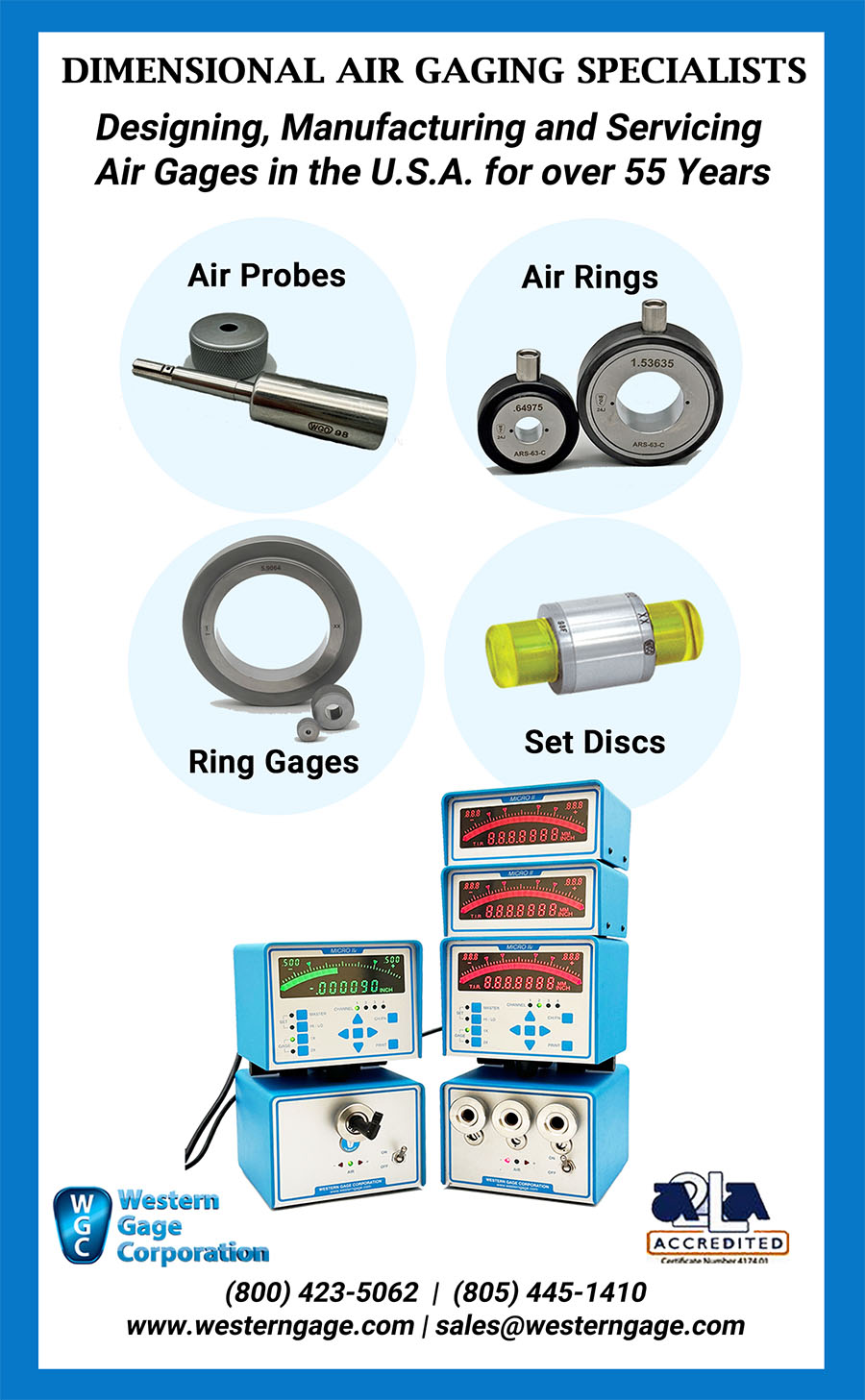 Dimensional Air Gaging Specialist print ad