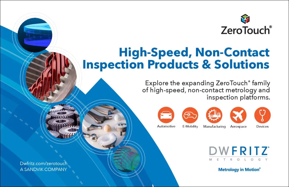 High-Speed, Non-Contact Inspection Products from DWFritz